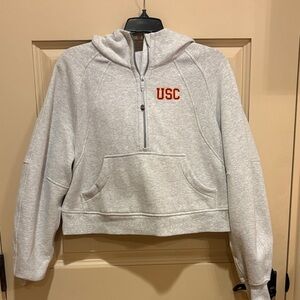 Lululemon USC Half-Zip cropped scuba